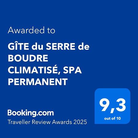 Gite Du Serre De Boudre Climatise, Spa Permanent Buisson Kültér fotó